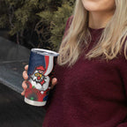 Sydney Roosters ANZAC Personalised Tumbler Cup Lest We Forget Poppy Camo
