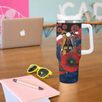 Sydney Roosters ANZAC Personalised Tumbler With Handle Lest We Forget Poppy Camo