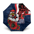 Sydney Roosters ANZAC Personalised Umbrella Lest We Forget Poppy Camo