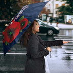 Sydney Roosters ANZAC Personalised Umbrella Lest We Forget Poppy Camo