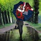 Sydney Roosters ANZAC Personalised Umbrella Lest We Forget Poppy Camo