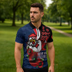 Sydney Roosters ANZAC Personalised Zipper Polo Shirt Lest We Forget Poppy Camo