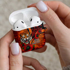 Wests Tigers ANZAC Personalised AirPods Case Lest We Forget Poppy Camo
