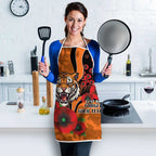 Wests Tigers ANZAC Personalised Apron Lest We Forget Poppy Camo