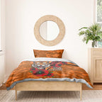 Wests Tigers ANZAC Personalised Bedding Set Lest We Forget Poppy Camo