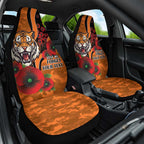Wests Tigers ANZAC Personalised Car Seat Cover Lest We Forget Poppy Camo