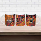 Wests Tigers ANZAC Personalised Ceramic Mug Lest We Forget Poppy Camo