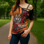 Wests Tigers ANZAC Personalised Cross Shoulder Shirt Lest We Forget Poppy Camo