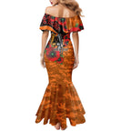 Wests Tigers ANZAC Personalised Family Matching Mermaid Dress and Hawaiian Shirt Lest We Forget Poppy Camo