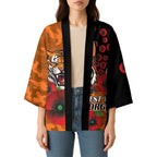 Wests Tigers ANZAC Personalised Kimono Lest We Forget Poppy Camo