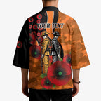Wests Tigers ANZAC Personalised Kimono Lest We Forget Poppy Camo