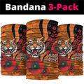 Wests Tigers ANZAC Personalised Neck Gaiter Lest We Forget Poppy Camo
