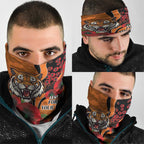 Wests Tigers ANZAC Personalised Neck Gaiter Lest We Forget Poppy Camo