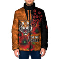 Wests Tigers ANZAC Personalised Padded Jacket Lest We Forget Poppy Camo