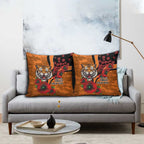 Wests Tigers ANZAC Personalised Pillow Cover Lest We Forget Poppy Camo