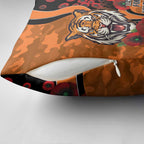 Wests Tigers ANZAC Personalised Pillow Cover Lest We Forget Poppy Camo