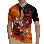 Wests Tigers ANZAC Personalised Rugby Jersey Lest We Forget Poppy Camo