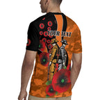 Wests Tigers ANZAC Personalised Rugby Jersey Lest We Forget Poppy Camo