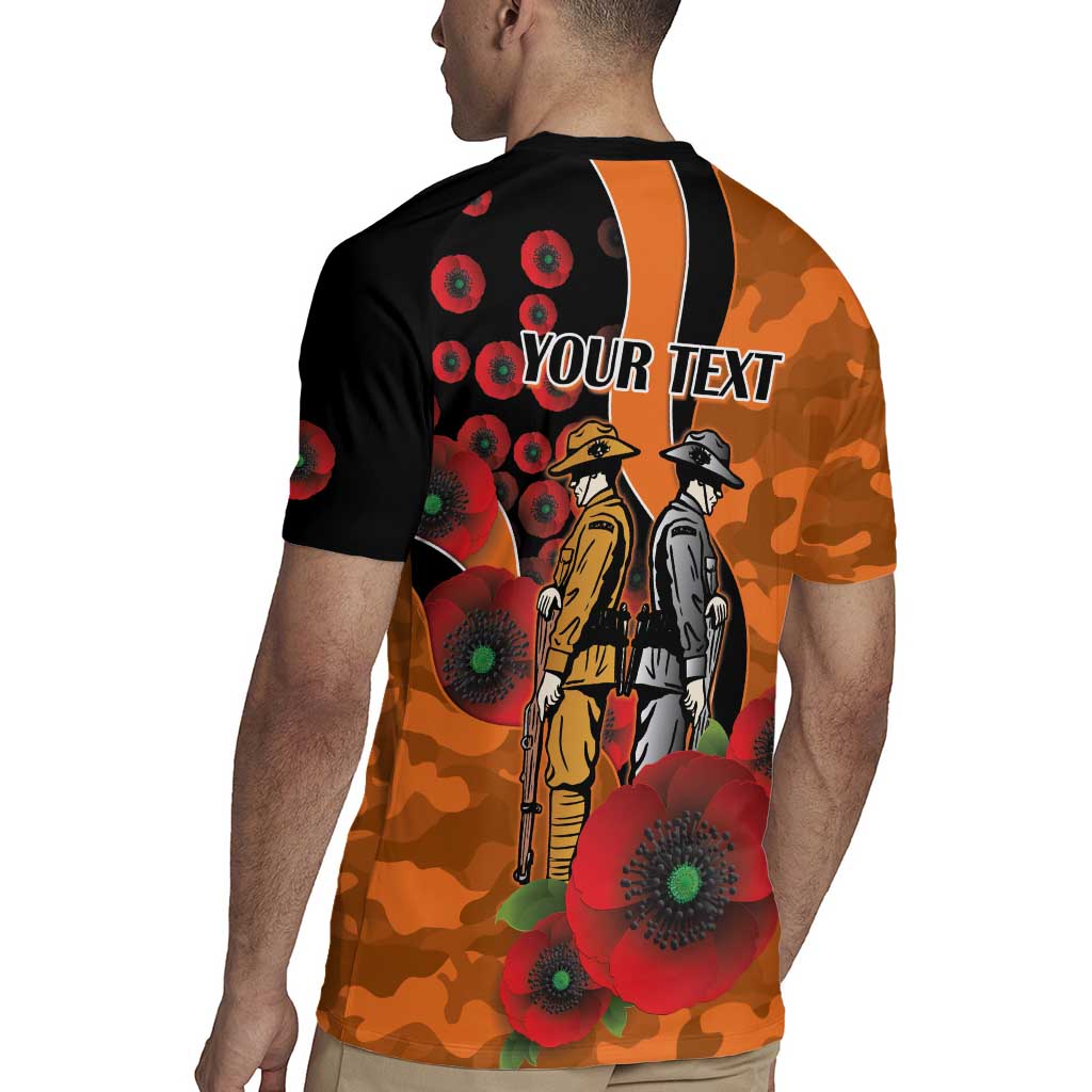Wests Tigers ANZAC Personalised Rugby Jersey Lest We Forget Poppy Camo