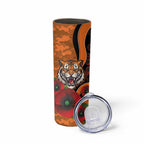 Wests Tigers ANZAC Personalised Skinny Tumbler Lest We Forget Poppy Camo