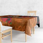 Wests Tigers ANZAC Personalised Tablecloth Lest We Forget Poppy Camo