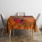 Wests Tigers ANZAC Personalised Tablecloth Lest We Forget Poppy Camo