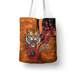 Wests Tigers ANZAC Personalised Tote Bag Lest We Forget Poppy Camo