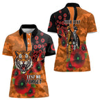 Wests Tigers ANZAC Personalised Women Polo Shirt Lest We Forget Poppy Camo