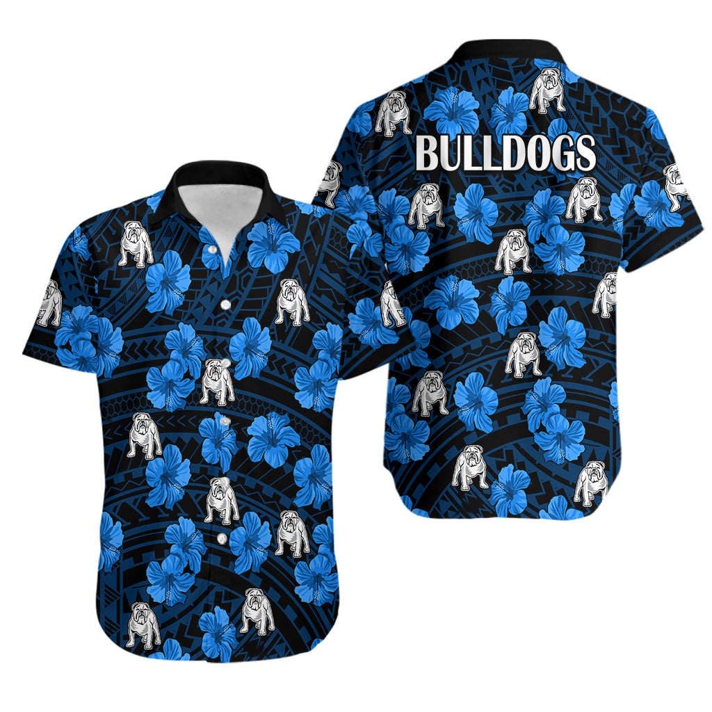 bulldogs-rugby-hawaiian-shirt-polynesian-style-with-hibiscus