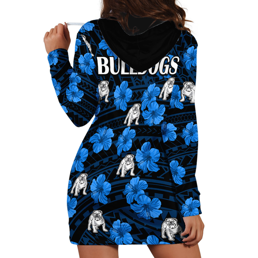 bulldogs-rugby-hoodie-dress-polynesian-style-with-hibiscus