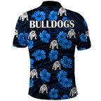 bulldogs-rugby-polo-shirt-polynesian-style-with-hibiscus
