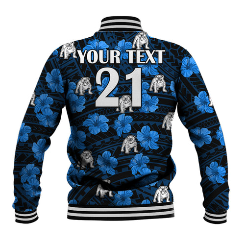 custom-text-and-number-bulldogs-rugby-baseball-jacket-polynesian-style-with-hibiscus