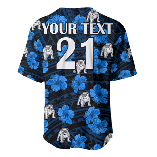 custom-text-and-number-bulldogs-rugby-baseball-jersey-polynesian-style-with-hibiscus
