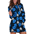 custom-text-and-number-bulldogs-rugby-hoodie-dress-polynesian-style-with-hibiscus