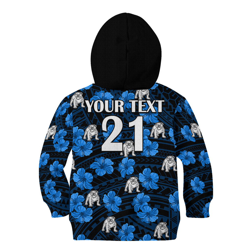 custom-text-and-number-bulldogs-rugby-kid-hoodie-polynesian-style-with-hibiscus