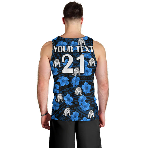 custom-text-and-number-bulldogs-rugby-men-tank-top-polynesian-style-with-hibiscus