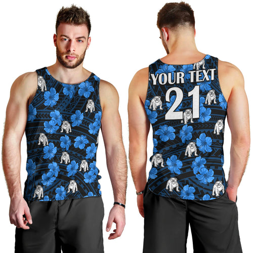 custom-text-and-number-bulldogs-rugby-men-tank-top-polynesian-style-with-hibiscus