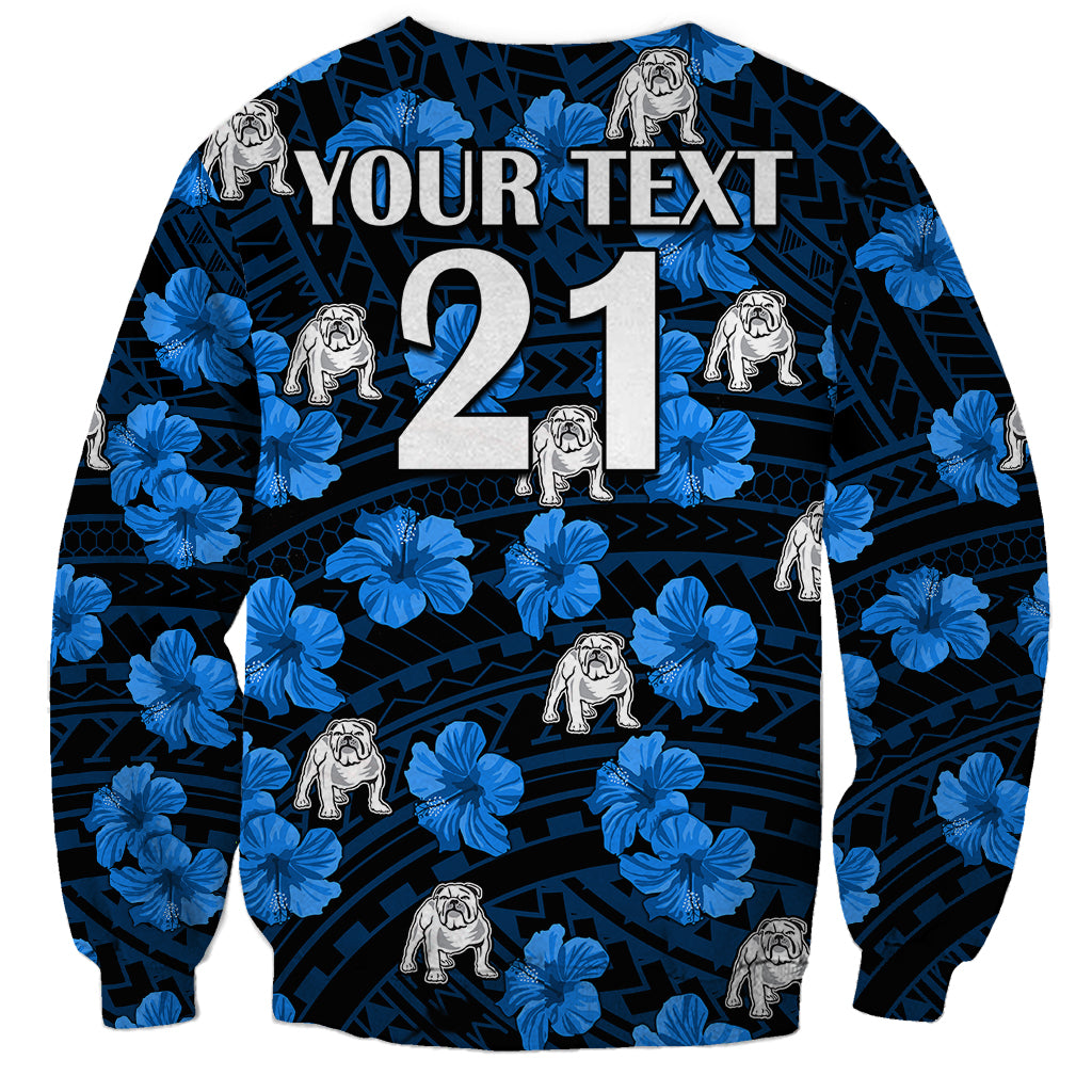 custom-text-and-number-bulldogs-rugby-sweatshirt-polynesian-style-with-hibiscus