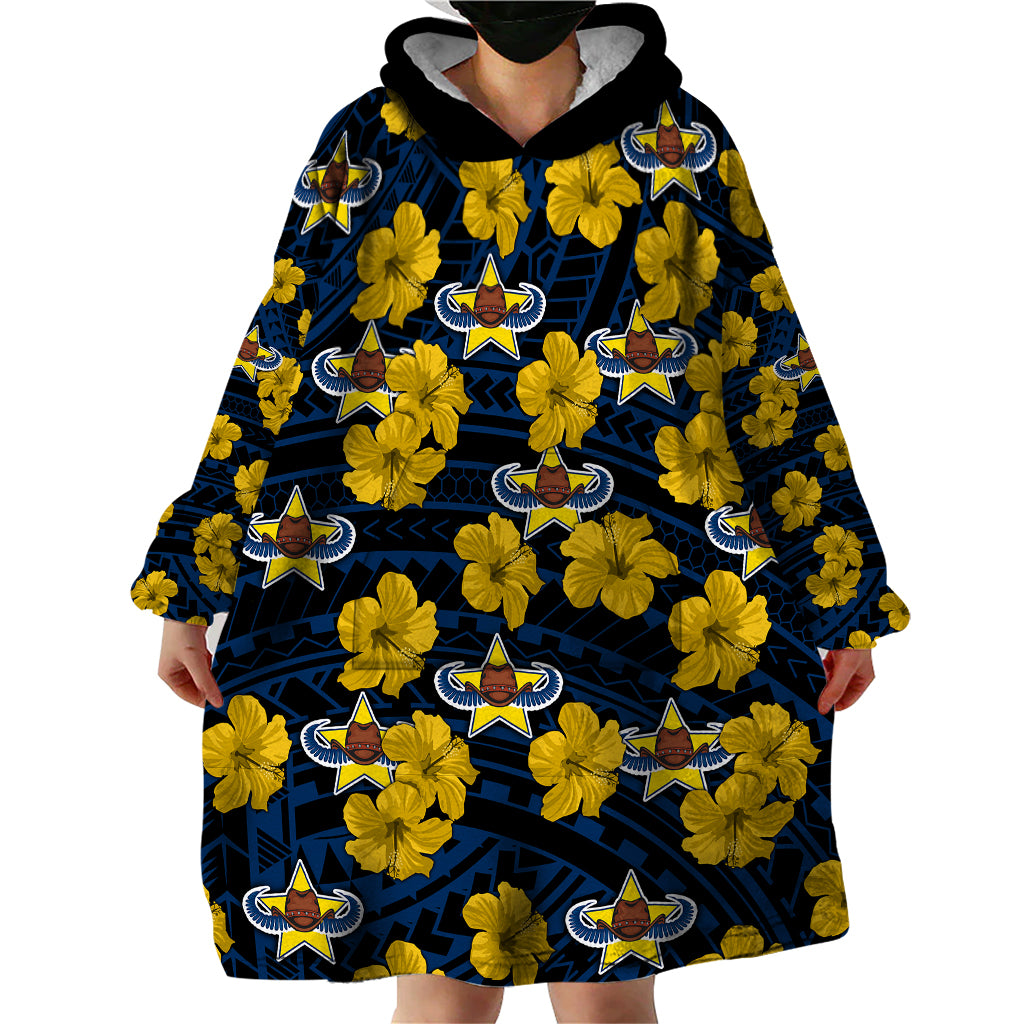 cowboys-rugby-wearable-blanket-hoodie-polynesian-style-with-hibiscus