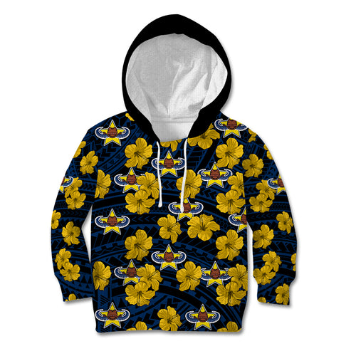 custom-text-and-number-cowboys-rugby-kid-hoodie-polynesian-style-with-hibiscus