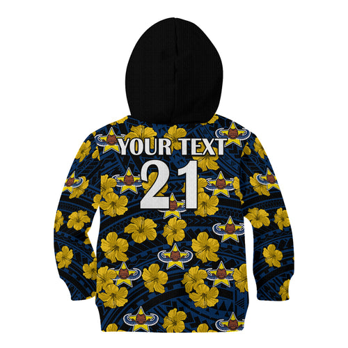 custom-text-and-number-cowboys-rugby-kid-hoodie-polynesian-style-with-hibiscus