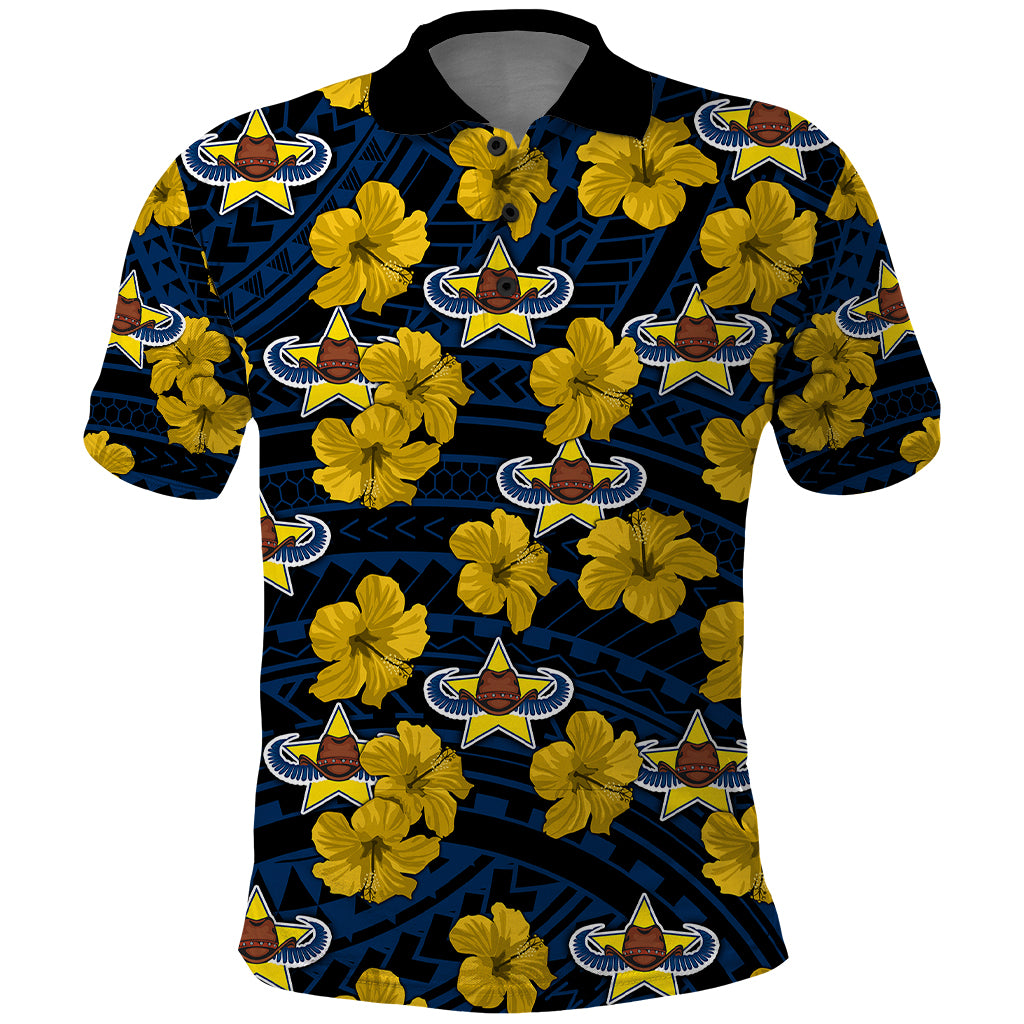 custom-text-and-number-cowboys-rugby-polo-shirt-polynesian-style-with-hibiscus