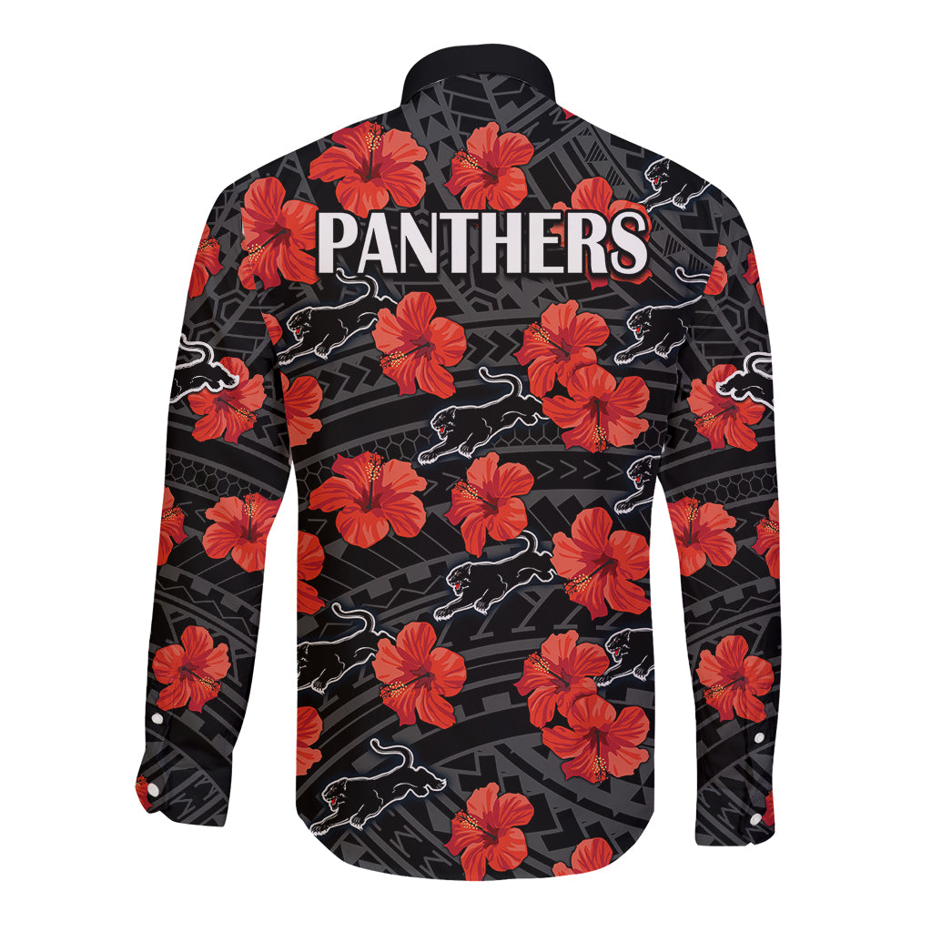 panthers-rugby-long-sleeve-button-shirt-polynesian-style-with-hibiscus