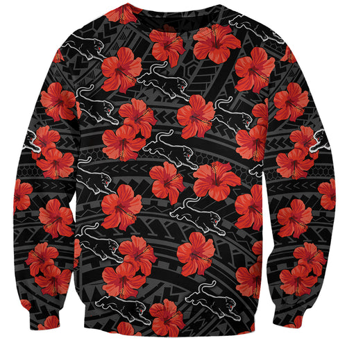 panthers-rugby-sweatshirt-polynesian-style-with-hibiscus