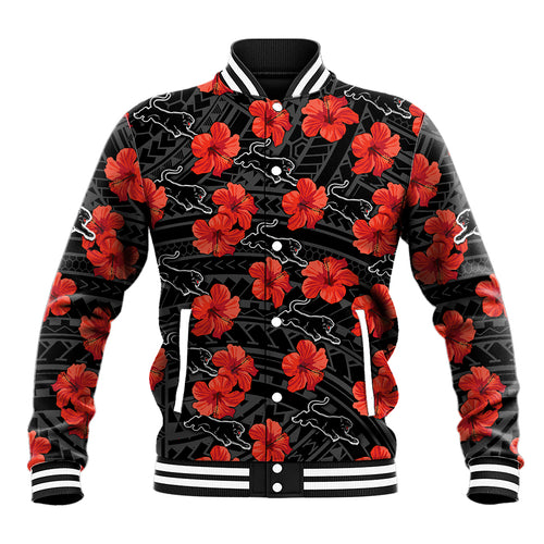 custom-text-and-number-panthers-rugby-baseball-jacket-polynesian-style-with-hibiscus