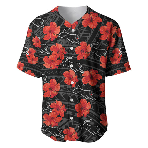 custom-text-and-number-panthers-rugby-baseball-jersey-polynesian-style-with-hibiscus