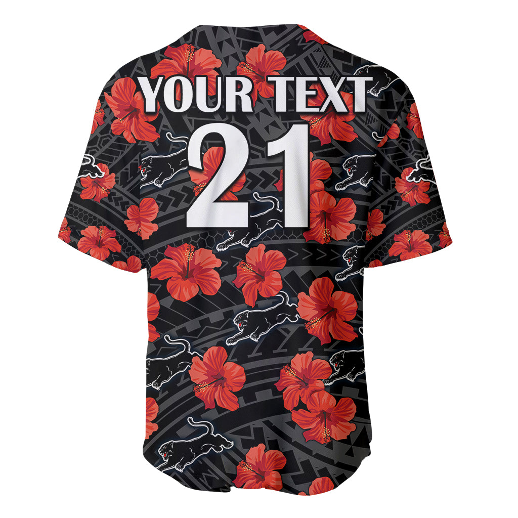 custom-text-and-number-panthers-rugby-baseball-jersey-polynesian-style-with-hibiscus
