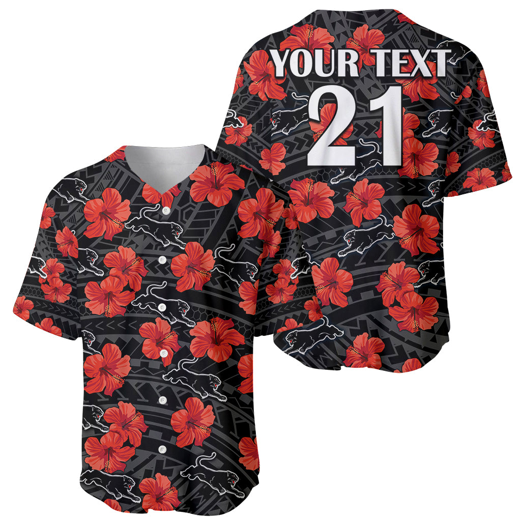 custom-text-and-number-panthers-rugby-baseball-jersey-polynesian-style-with-hibiscus