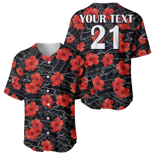 custom-text-and-number-panthers-rugby-baseball-jersey-polynesian-style-with-hibiscus
