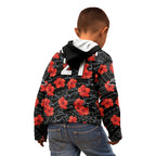 custom-text-and-number-panthers-rugby-kid-hoodie-polynesian-style-with-hibiscus